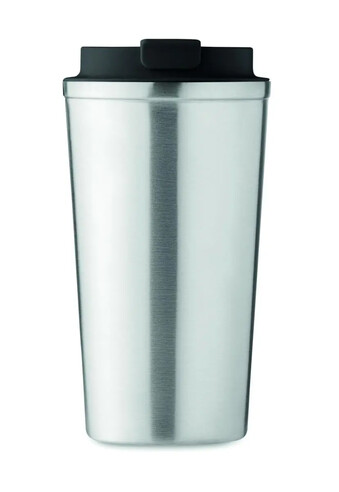 Vaso acero inox reciclado 510ml doble pared tapa antifugas