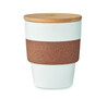 Vaso PP 300 ml con corcho y tapa bambú - Imagen 5