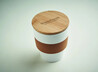 Vaso PP 300 ml con corcho y tapa bambú - Imagen 6