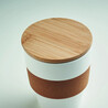 Vaso PP 300 ml con corcho y tapa bambú - Imagen 8