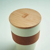 Vaso PP 300 ml con corcho y tapa bambú - Imagen 12
