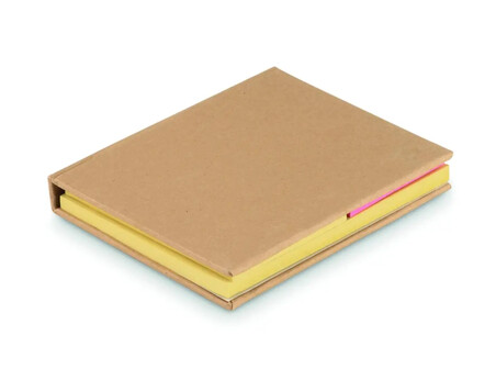Set notas papel reciclado con marcadores