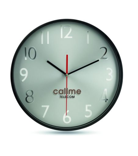 Reloj pared esfera plateada Ecológica Personalizada 7MO7503