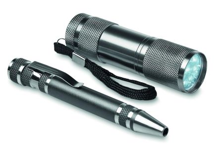 Set linterna con bolígrafo Ecológica Personalizada 7MO8559