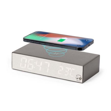 Reloj multifunción fibra café algodón reciclado 10W