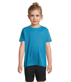 Camiseta deportiva infantil poliéster reciclado