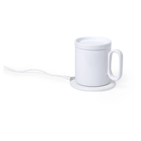 Set calentador tazas cargador inalámbrico cerámica 350ml