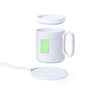 Set calentador tazas cargador inalámbrico cerámica 350ml - Imagen 9