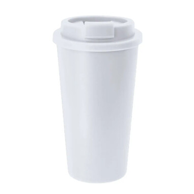 Vaso PP reciclado 450 ml doble pared dosificador BPA free