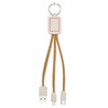 Cable llavero 3 en 1 corcho y paja de trigo - Imagen 7