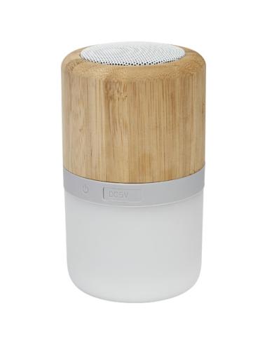 Altavoz de bambú con Bluetooth® y luz "Aurea"