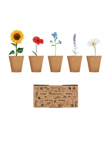 Kit de cultivo de flores Ecológico Personalizado ZLUTEB