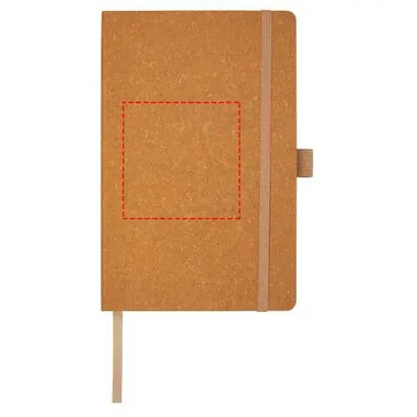 Libreta cuero reciclado 80 hojas con elástico