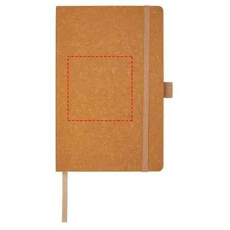 Libreta cuero reciclado 80 hojas con elástico