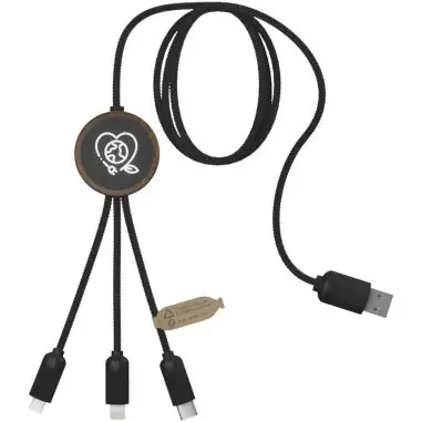 Cable de carga 3 en 1 extendido de PET...