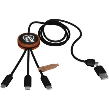 Cable de carga de 40 W 5 en 1 de PET reciclado...