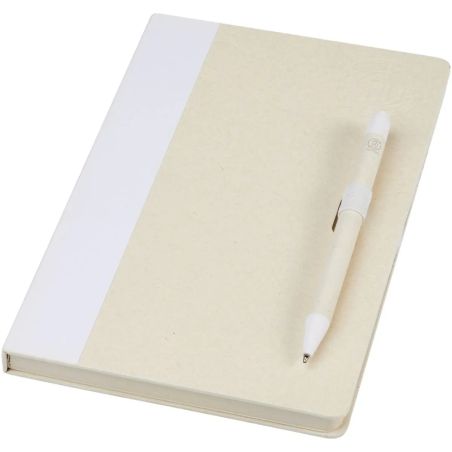 Set A5 cartones leche reciclados con bolígrafo