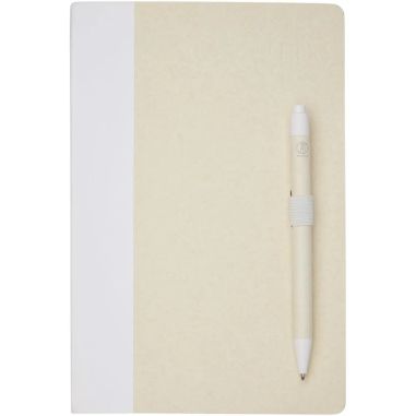 Set A5 cartones leche reciclados con bolígrafo