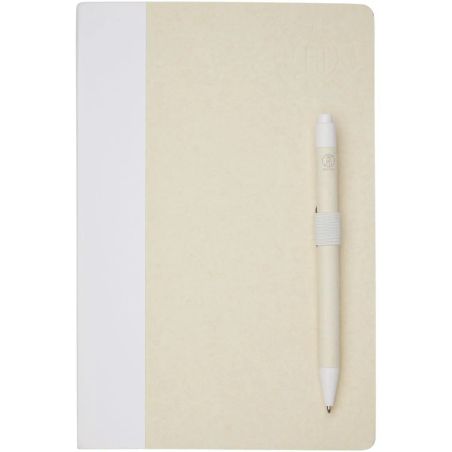 Set A5 cartones leche reciclados con bolígrafo