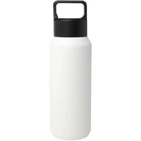 Botella de 600 ml con aislamiento al vacío de cobre en acero inoxidable reciclado con certificado RCS (segura para ca Ecológica 