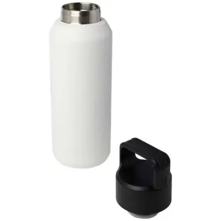 Botella de 600 ml con aislamiento al vacío de cobre en acero inoxidable reciclado con certificado RCS (segura para ca Ecológica 