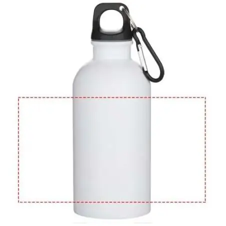 Botella de 400 ml de acero inoxidable con certificado RCS de una sola pared con sublimación y mosquetón Ecológica Personalizada 