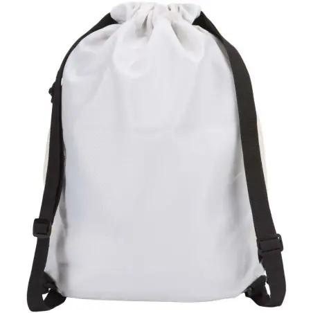 Bolsa deportiva de 18 L con cordón y compartimento inferior de material reciclado con certificado GRS Ecológica Personalizada 61