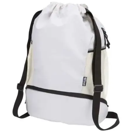 Bolsa deportiva de 18 L con cordón y compartimento inferior de material reciclado con certificado GRS Ecológica Personalizada 61