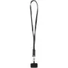 Lanyard de plástico reciclado para smartphone con sincronización de datos integrada y cable 5 en 1 de carga rápida de 65 W "F Ec - Imagen 16