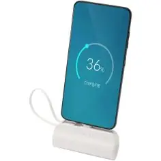 Batería externa tipo-C de plástico reciclado de 5000 mAh... - Producto ecológico