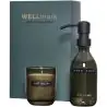 Dispensador de jabón de manos de 250 ml y juego de velas aromáticas de 150 g con fragancia de lino fresco "Wellmark Ecológica Pe - Imagen 17