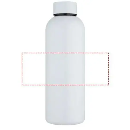 Botella de agua de 750 ml de acero inoxidable reciclado con pared simple para sublimación y con certificado RCS Ecológica Person