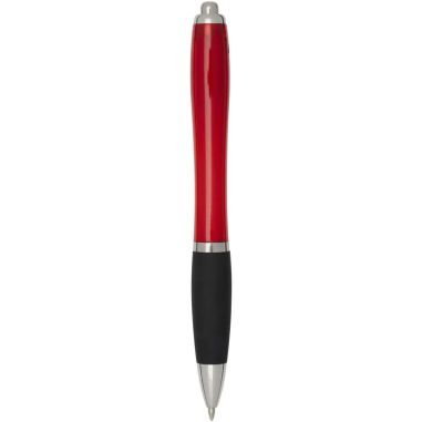 Bolígrafo ABS reciclado cuerpo color grip negro