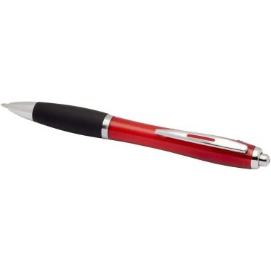 Bolígrafo ABS reciclado cuerpo color grip negro