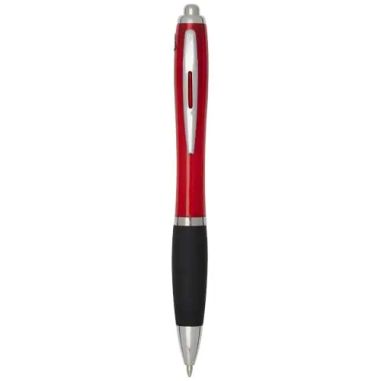 Bolígrafo ABS reciclado cuerpo color grip negro