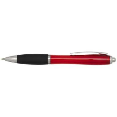 Bolígrafo ABS reciclado cuerpo color grip negro