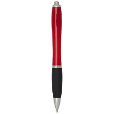 Bolígrafo ABS reciclado cuerpo color grip negro