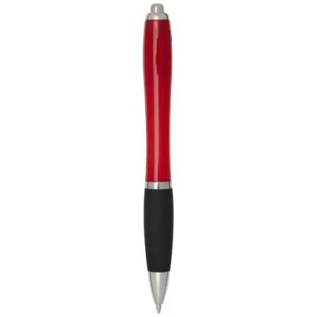 Bolígrafo ABS reciclado cuerpo color grip negro