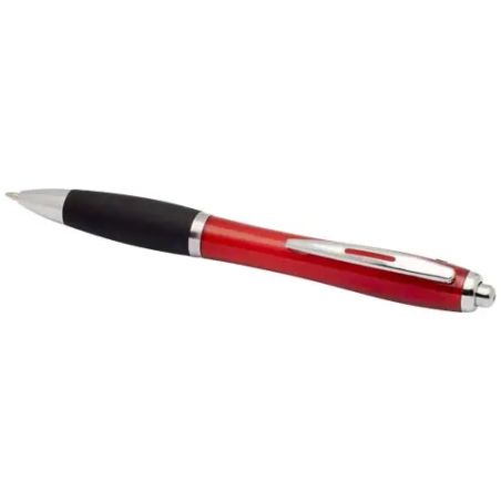Bolígrafo ABS reciclado cuerpo color grip negro