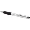 Bolígrafo de plástico reciclado con certificado RCS, stylus, cuerpo de color y empuñadura negra (tinta azul) Ecológico Personali - Imagen 17