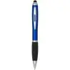Bolígrafo de plástico reciclado con certificado RCS, stylus, cuerpo de color y empuñadura negra (tinta negra) Ecológico Personal - Imagen 1