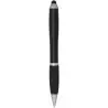 Bolígrafo de plástico reciclado con certificado RCS, stylus, cuerpo de color y empuñadura negra (tinta negra) Ecológico Personal - Imagen 23