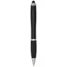 Bolígrafo de plástico reciclado con certificado RCS, stylus, cuerpo de color y empuñadura negra (tinta negra) Ecológico Personal - Imagen 24