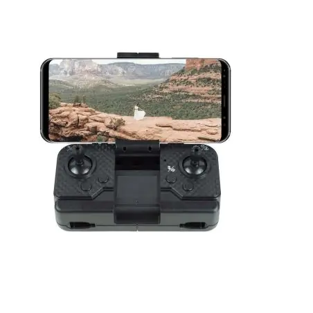 Dron cámara app móvil sensor anticolisión funda transporte