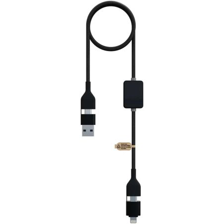 Cable carga 60W logo luminoso interruptor ABS reciclado