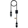 Cable carga 60W logo luminoso interruptor ABS reciclado - Imagen 2