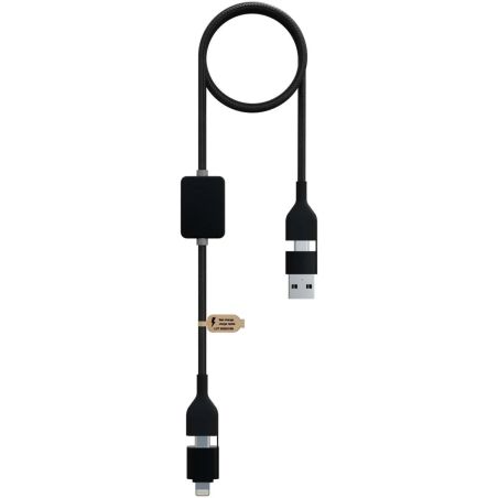 Cable carga 60W logo luminoso interruptor ABS reciclado