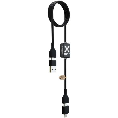 Cable carga 60W logo luminoso interruptor ABS reciclado