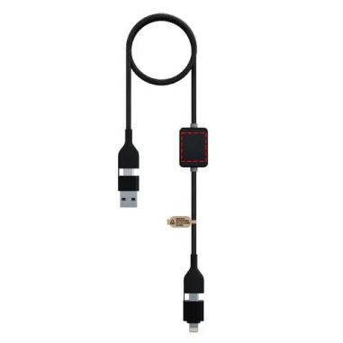 Cable carga 60W logo luminoso interruptor ABS reciclado