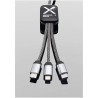 Cable 60W tipo C doble logo luminoso cordones reciclados - Imagen 4